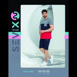 ست تیشرت و شلوارک sevix کد 3048