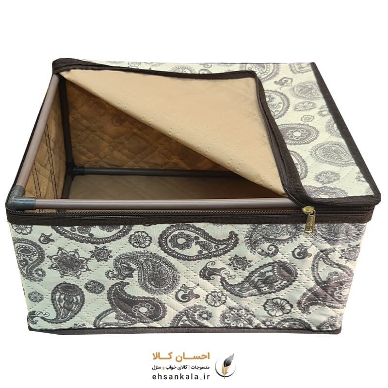 جامه دان اسکلت دار  لباس سایز صفر طرح ترمه