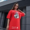 تیشرت لانگ رنگی رنگی کارتنی طرح ماریو