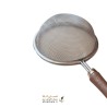 صافی چای استیل دسته چوبی | استیل درجه یک با قطر ۷ سانتیمتر